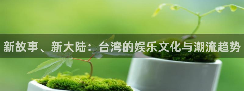 下载杏鑫娱乐app：新故事、新大陆：台湾的娱乐文化与潮流趋势